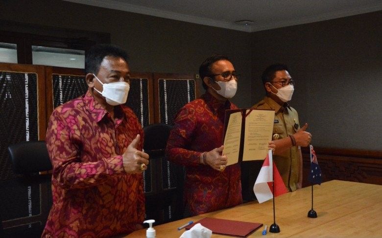 podiumnews.com-Pemkot Denpasar-Kota Darwin Kerja Sama Promosi Ekonomi Kreatif